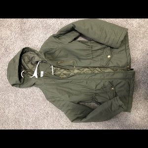 Women’s Charlotte Russe olive green winter jacket